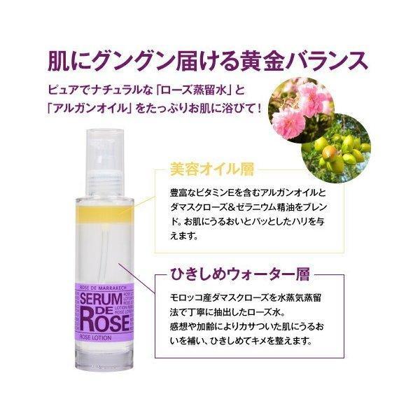 ご購入者様決定［ROSE DE MARRAKECH］SERUM DE ROSE 美容水 化粧水 オーガニック セラム、ローズ水、アルガンオイル、オールインワン