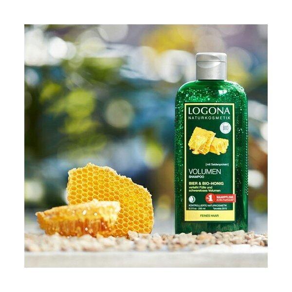 オーガニック LOGONA ボリュームシャンプー ビール&はちみつ