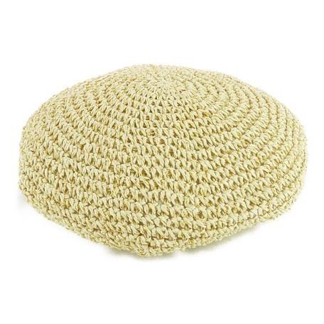 ベレー帽 帽子 22 ヤング 細編みラメペーパーベレー お気に入り 細編みラメペーパーベレー