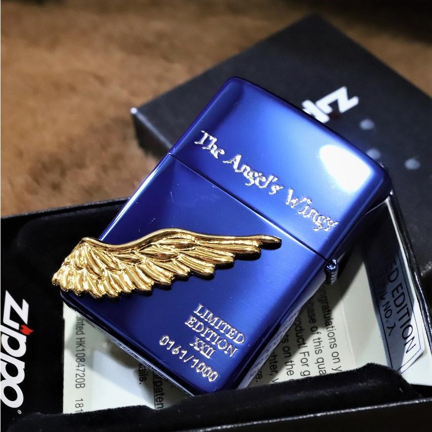 ZIPPO 限定ZIPPO 2022 エンジェルウイング ブルー 翼 羽 青 限定 ZIPPO 限定ZIPPO 2022 エンジェルウイング ブルー 翼 羽 青 限定