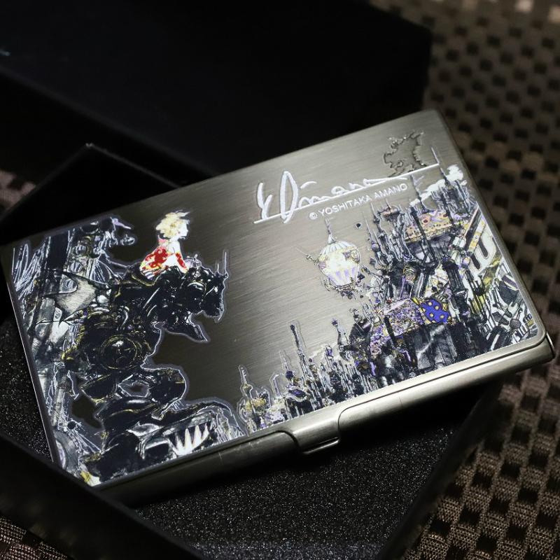 【天野喜孝】カードケース 名刺入れ ファイナルファンタジー6 メタルカードケース 人気 プレゼント クレジットカードケース マイナンバーカード
