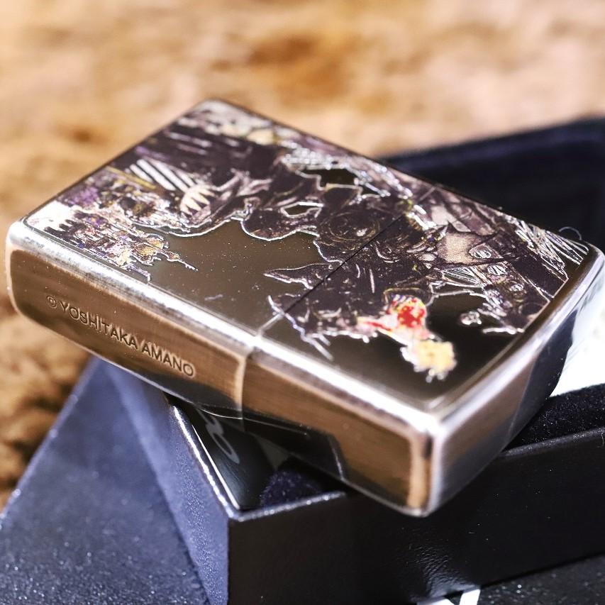 天野喜孝 ZIPPO FF6 ジッポライター ファイナルファンタジー6 ゴールド フルカラー加工 ジッポー 人気 黒 zippo プレゼント Xmas 魔道アーマー FFVI ティナ｜amaterasu｜04