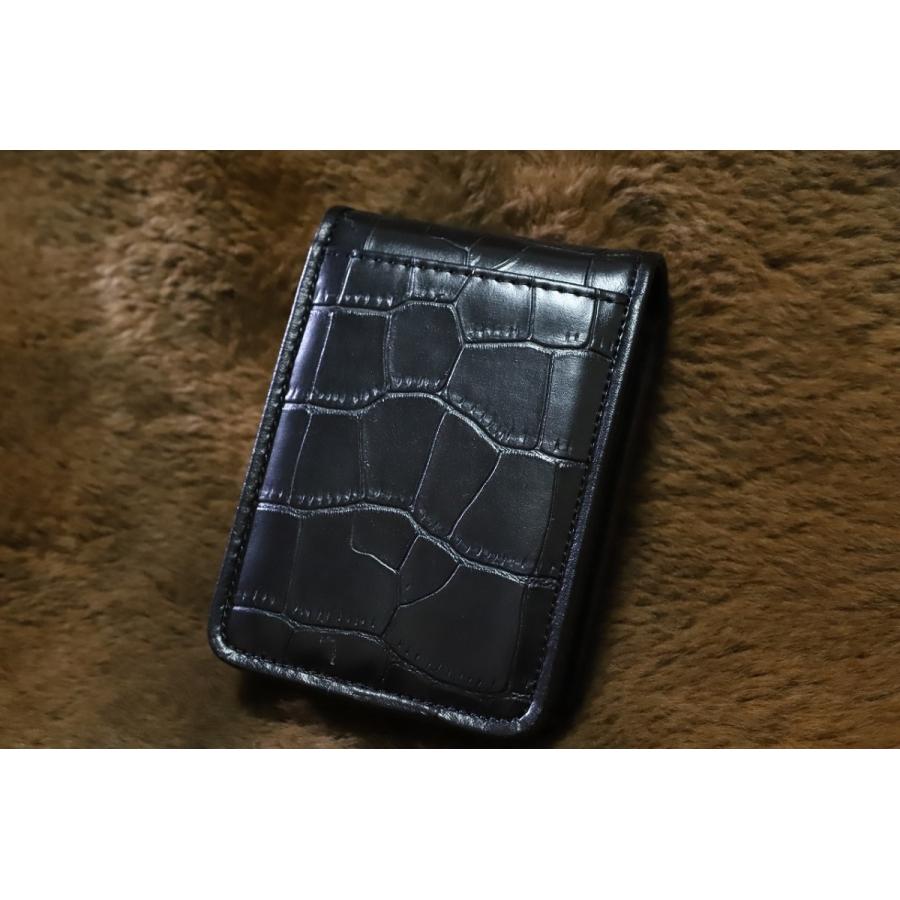 シガレットケース クロコマグネット ブラック レディース 人気