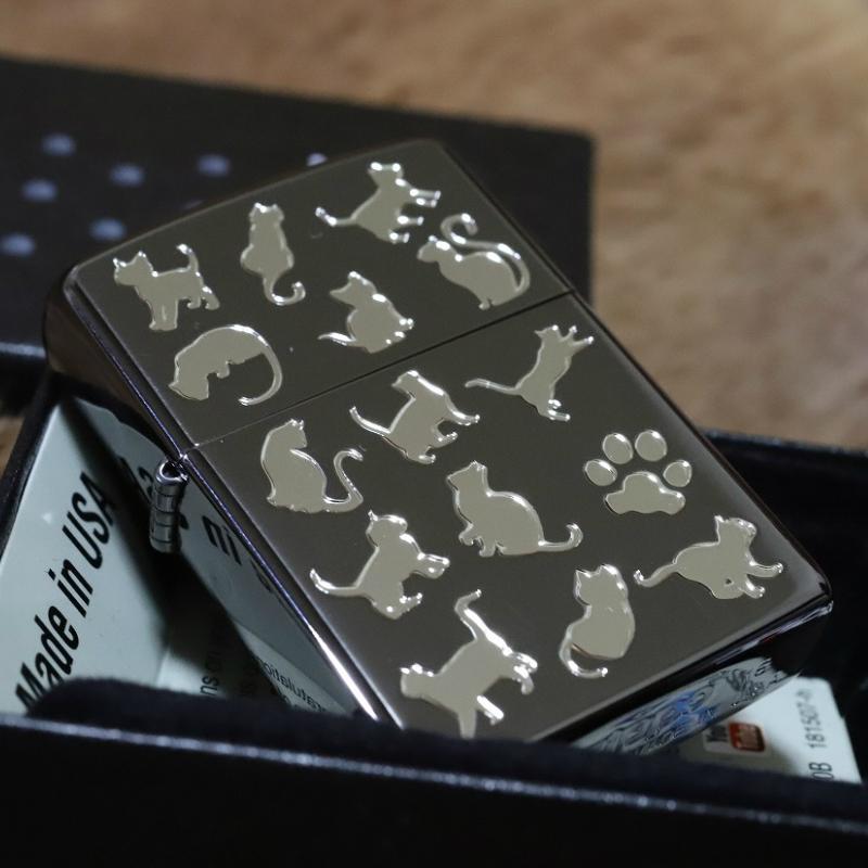 猫zippo キャットパーティー 鏡面ブラック 黒 Zippo ライター おすすめ 人気ジッポ プレゼント カワイイジッポ ネコジッポ 猫ジッポ クリスマスプレゼント Fu Cat Party Bk 電子雑貨屋 Amaterasu 通販 Yahoo ショッピング
