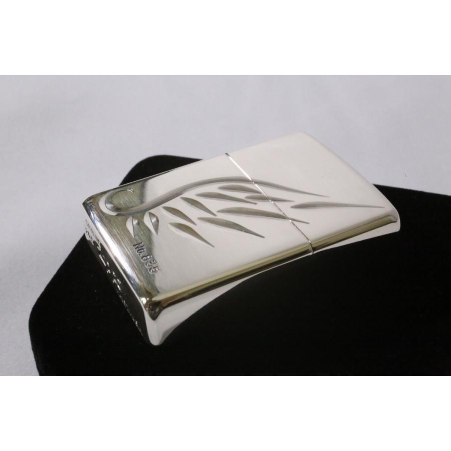 ZIPPO 純銀ジッポ 純銀 V-WING 限定ZIPPO シリアルナンバー入り 人気 