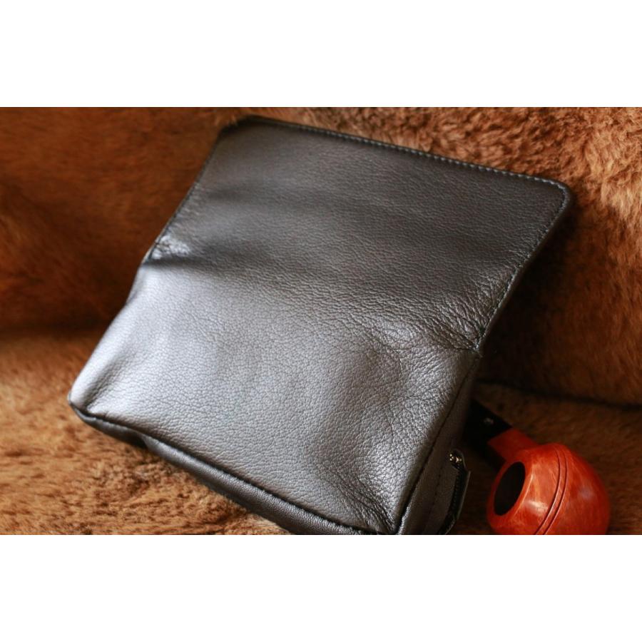 Roland】 ローランド 本革製 パイプポーチ ブラック 黒 １本収納
