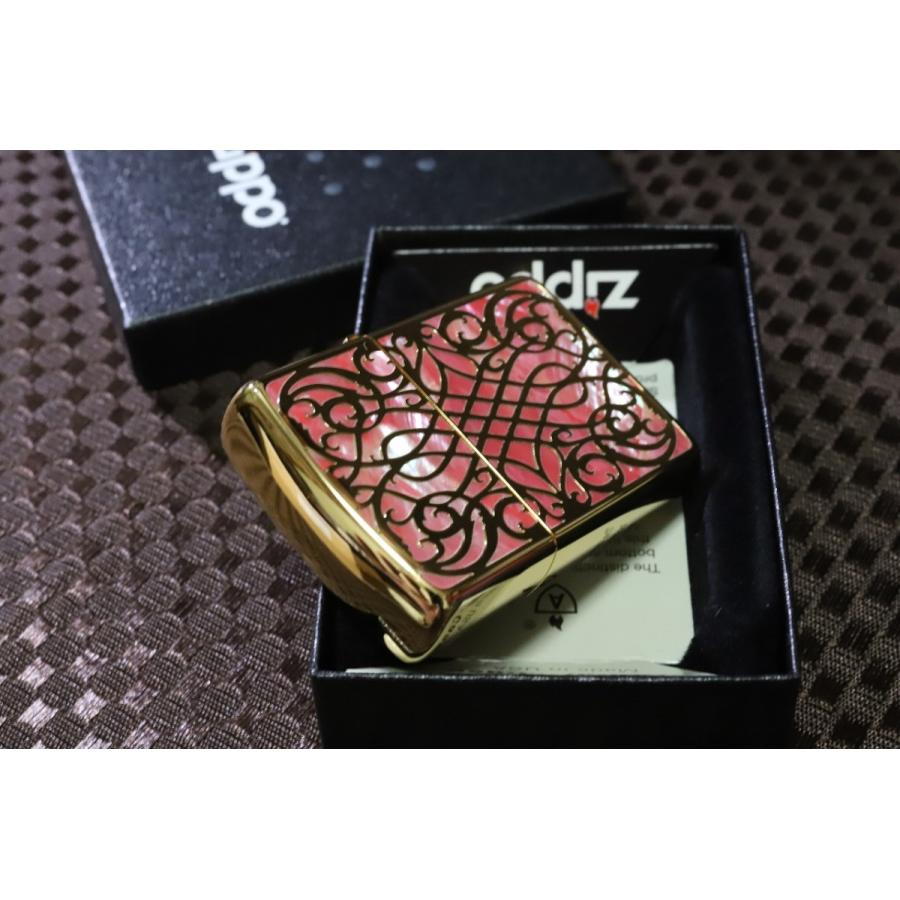 ZIPPO 高級ZIPPO アーマーシェル アラベスク ゴールド 金 鏡面