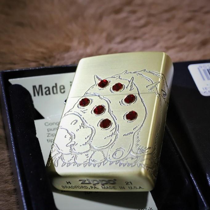 ジブリ ZIPPO 風の谷のナウシカ 王蟲 赤目 アンティーク調 ジブリジッポ プレゼント 人気 ジッポ スタジオジブリ アウトドア ライターの画像