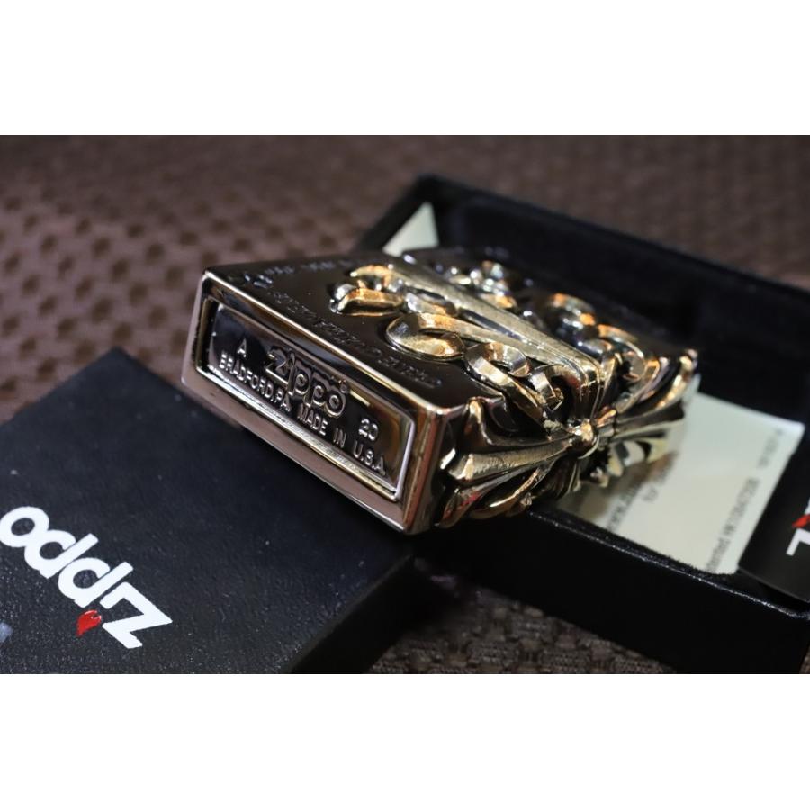 ZIPPO 超重厚 メタルジャケット サイドクロス シルバー ZIPPO 超重厚 メタルジャケット サイドクロス シルバー