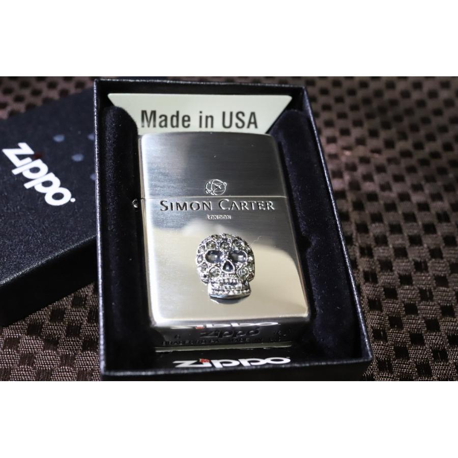 SIMON CARTER サイモンカーター ZIPPO スカルスワロフスキー