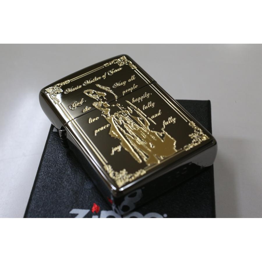 ZIPPO Maria ゴールド 鏡面 ブラック ジッポー マリア クラシック 金 黒 人気 おしゃれ ブランド 売れ筋 おすすめ カジュアル zippo クリスマス プレゼント | ZIPPO | 04
