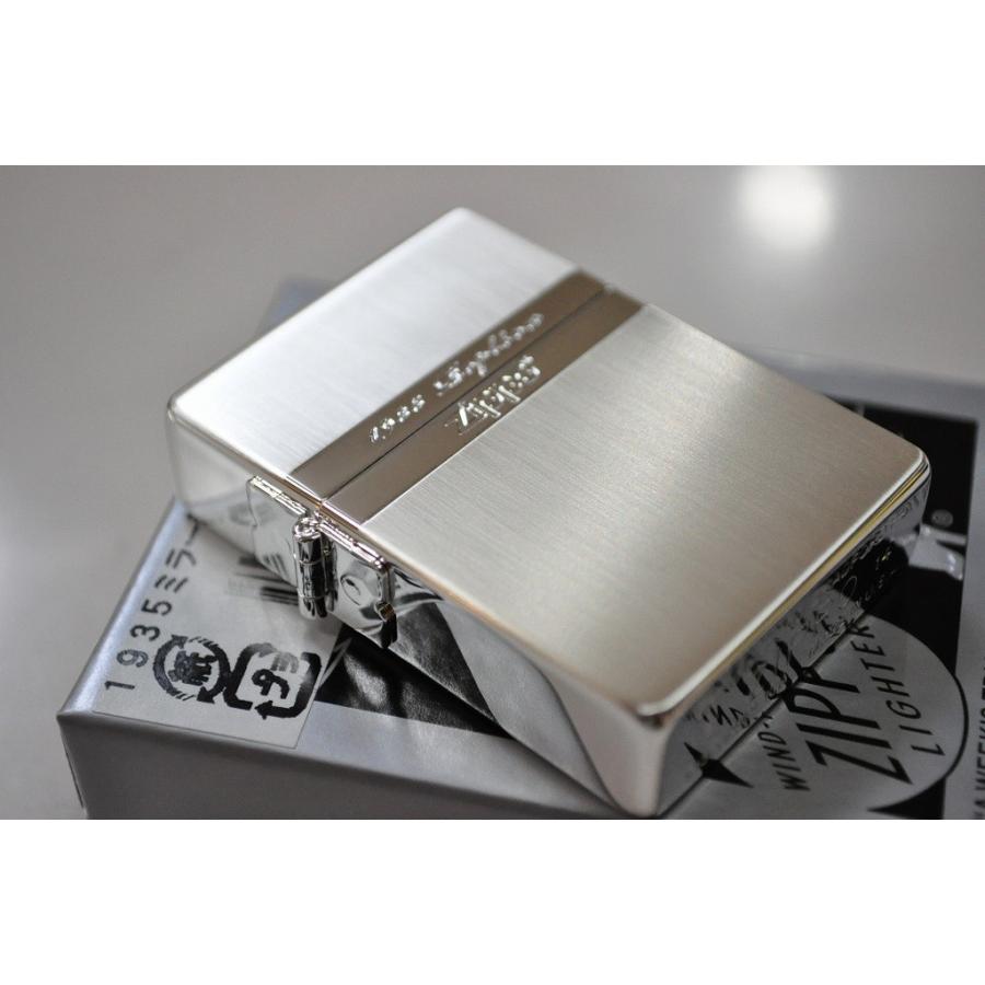 ZIPPO（ジッポー） ZIPPO 1935 復刻レプリカ ミラーライン シルバー