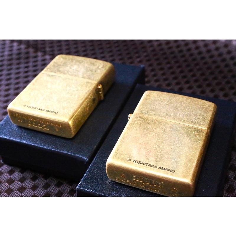 ZIPPO 天野喜孝 風神 雷神 ジッポー セット 金箔風仕上げ 立体 ZIPPO 天野喜孝 風神 雷神 ジッポー セット 金箔風仕上げ 立体