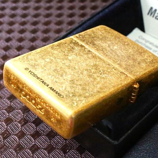 ZIPPO 天野喜孝 風神 雷神 ジッポー セット 金箔風仕上げ 立体 ZIPPO 天野喜孝 風神 雷神 ジッポー セット 金箔風仕上げ 立体