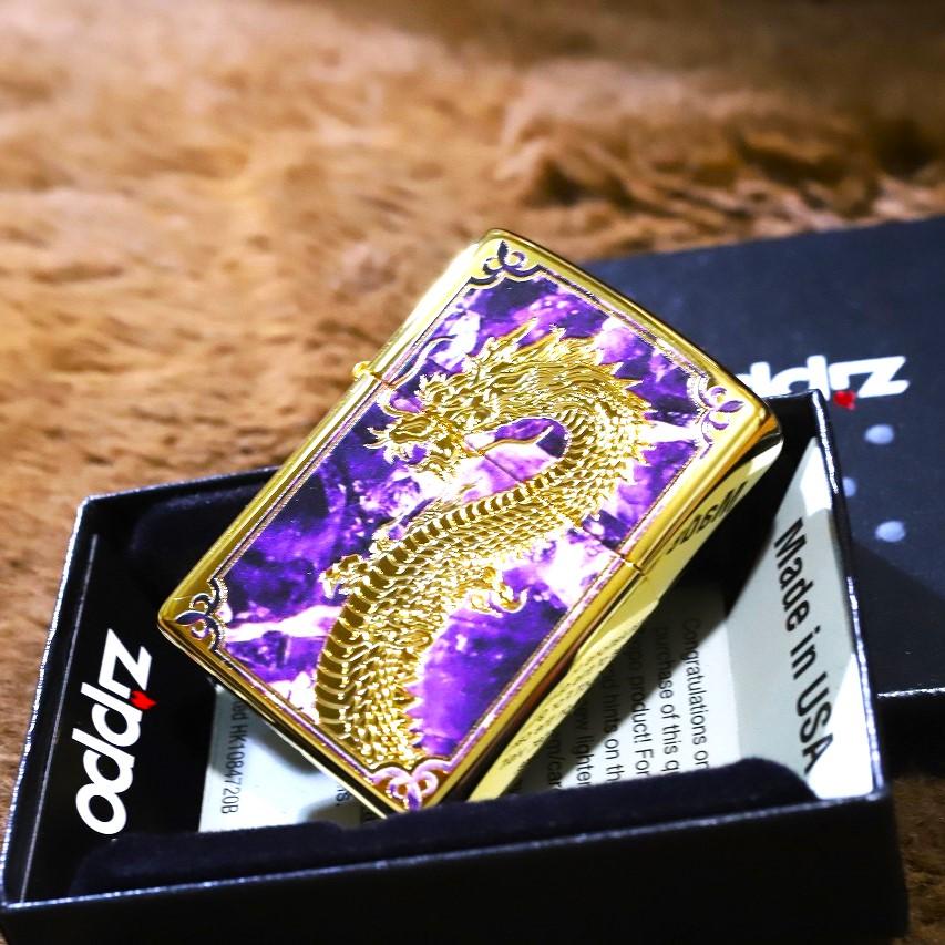 ZIPPO 限定 ジッポ 88個限定 パープルドラゴン ゴールド 龍 竜 ZIPPO 限定 ジッポ 88個限定 パープルドラゴン ゴールド 龍 竜