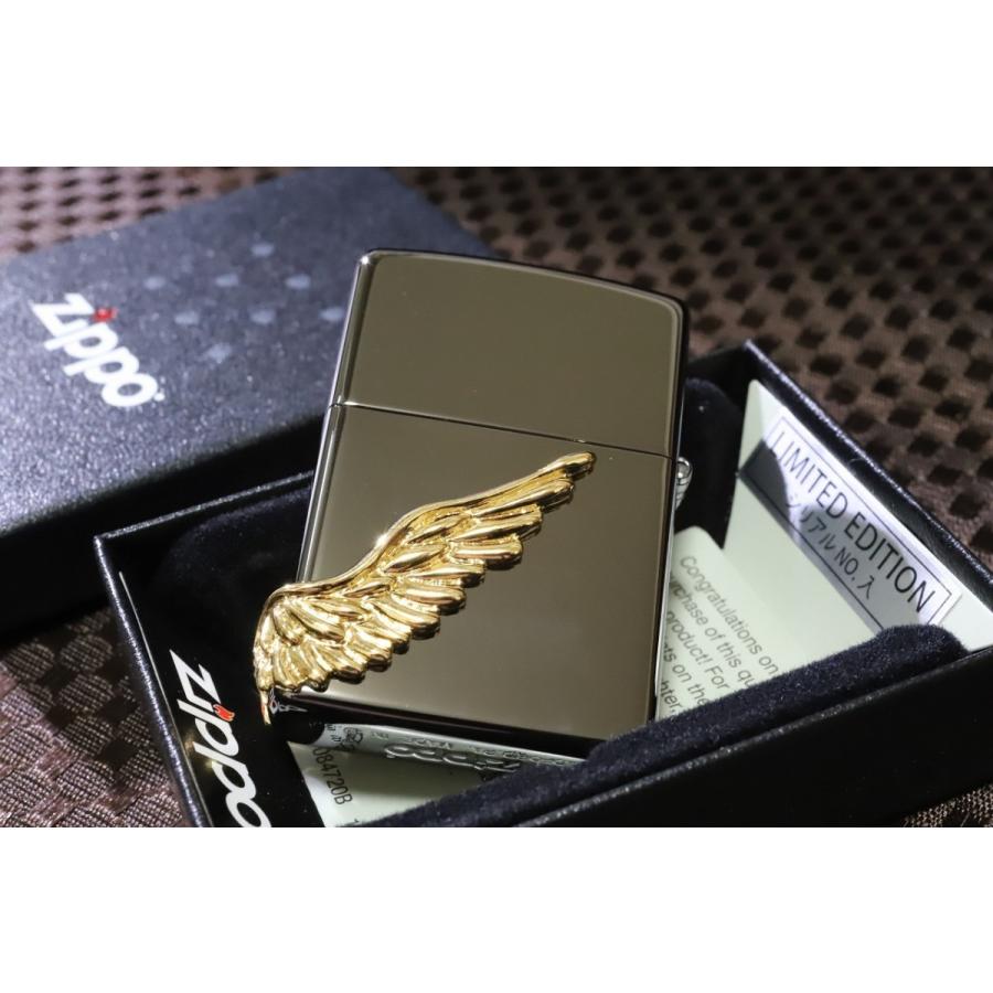 ZIPPO 限定ZIPPO 2019 エンジェルウイング ブラック 翼 羽 黒 限定 