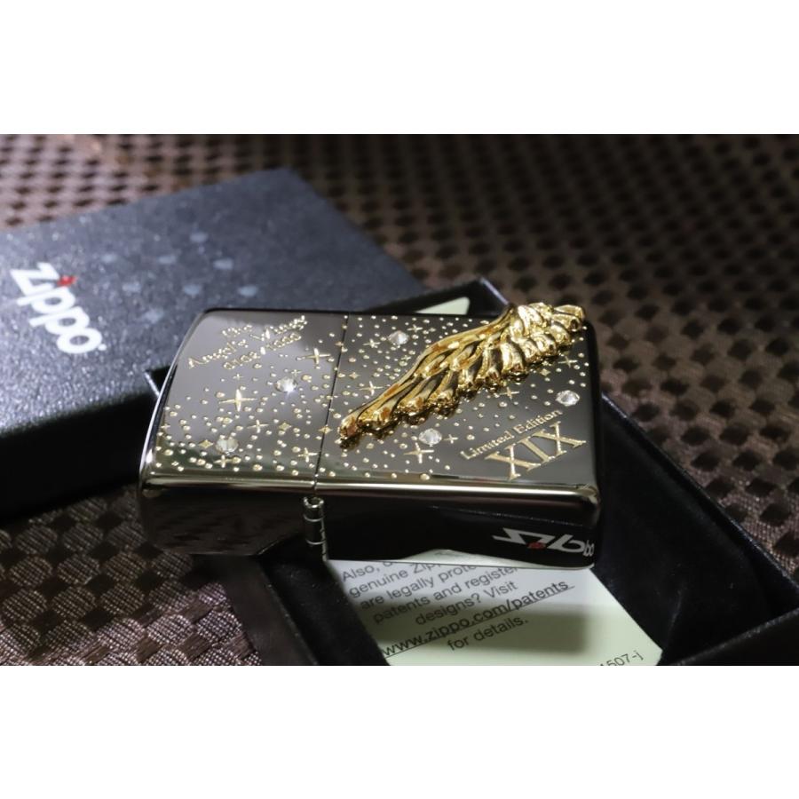 ZIPPO 限定ZIPPO 2019 エンジェルウイング ブラック 翼 羽 黒 限定 