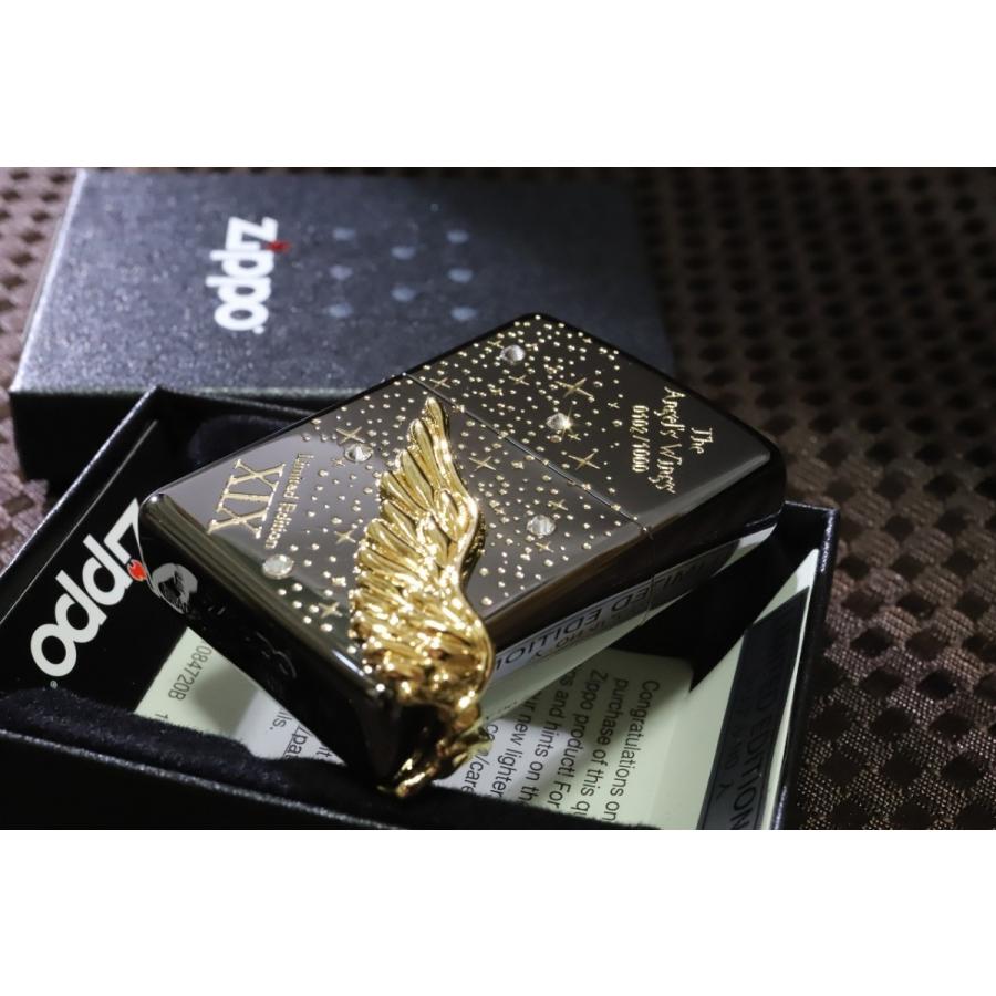 ZIPPO 限定ZIPPO 2019 エンジェルウイング ブラック 翼 羽 黒 限定 