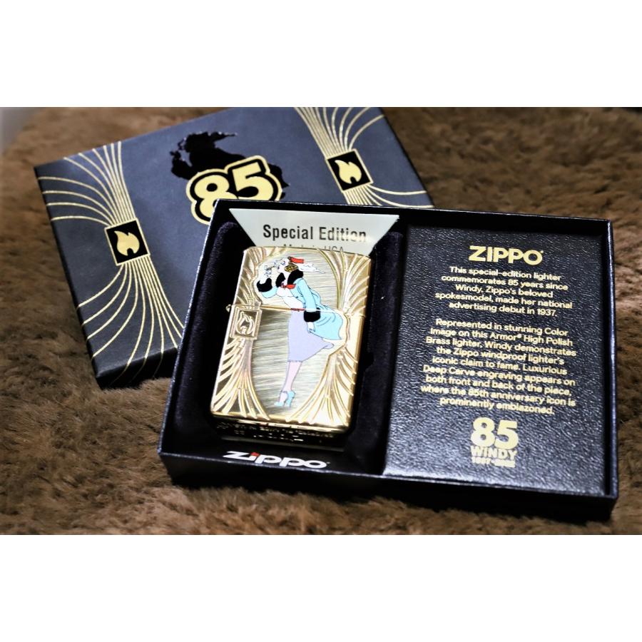 限定ZIPPO 2022年 WINDY85周年記念 ジッポ ゴールド 金 世界12500個限定生産 ウインディ アーマージッポ 金タンク 限定ジッポ armor zippo | ZIPPO | 06