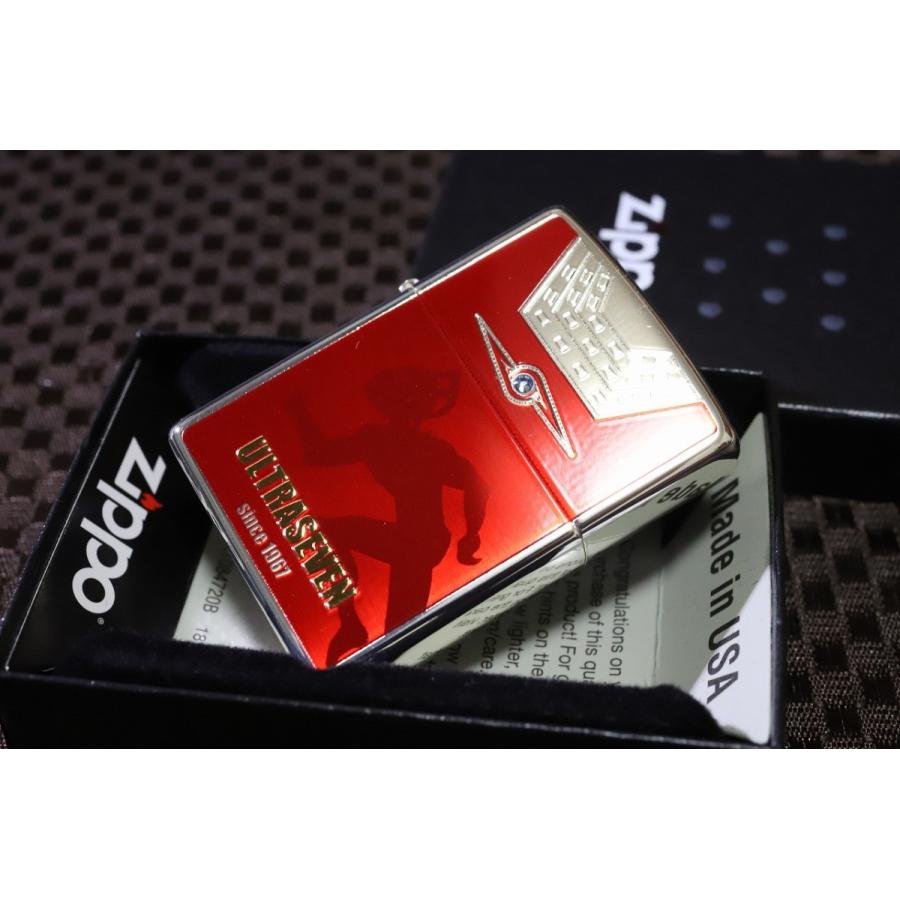 ウルトラマン ZIPPO ウルトラセブン 二面加工 ジッポ 人気 プレゼント ウルトラジッポ ウルトラライター カラータイマー 送料無料 ジッポー ライター｜amaterasu｜02