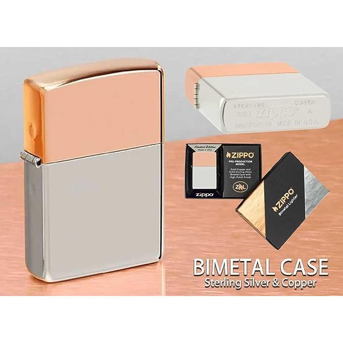 ZIPPO 純銀 純銅 限定生産 バイメタル スターリングシルバー ZIPPO 純銀 純銅 限定生産 バイメタル スターリングシルバー