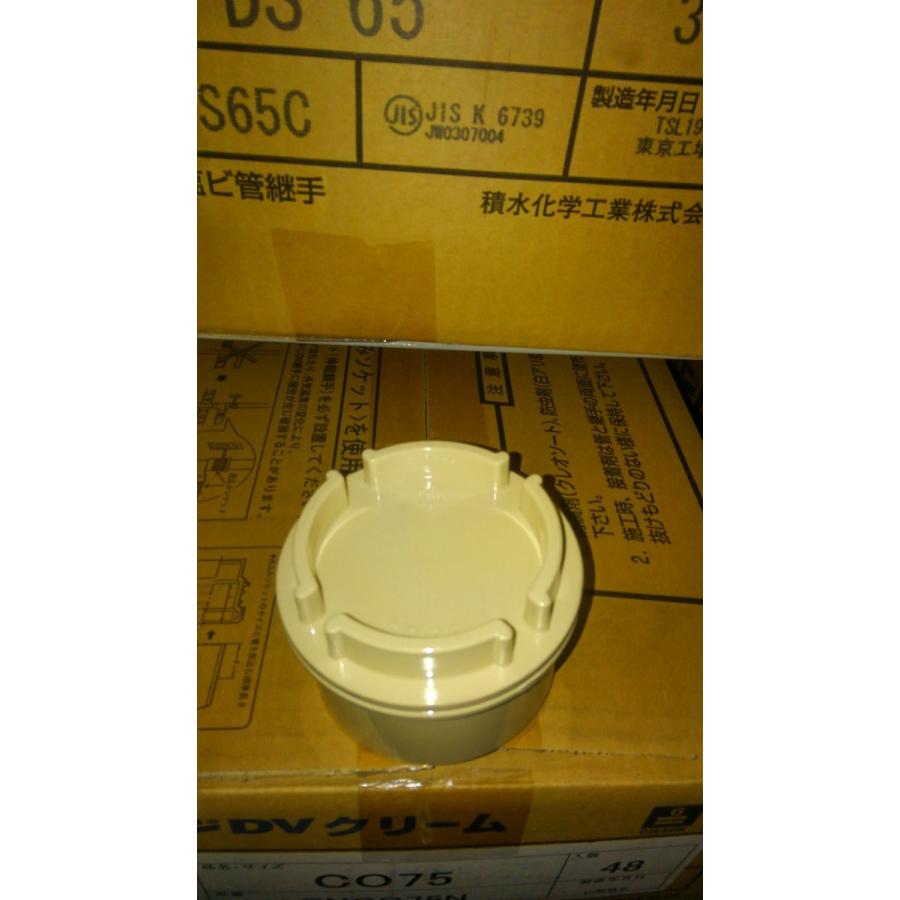 セキスイ ネジ式掃除口75 クリーム CNCO75N 厚肉たてとい