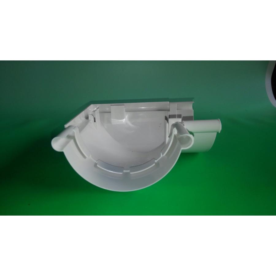 セキスイ 105 曲がり 曲り 半丸 GS式 ホワイト 白 GH10W エスロン