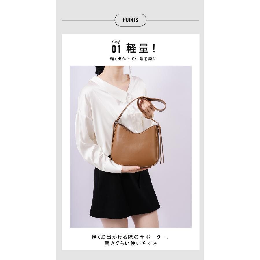 FUKUTA ショルダーバッグ レディース 斜めがけ 軽量 大容量 小さめ
