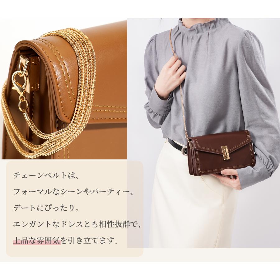 FUKUTA ショルダーバッグ レディース 2way 斜め掛け ワンショルダー