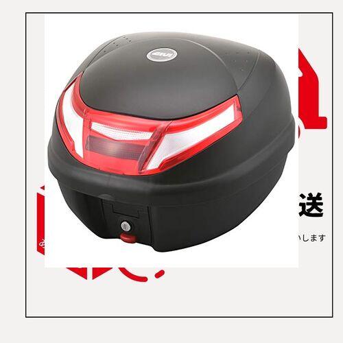 GIVI(ジビ) バイク用 リアボックス 30L 未塗装ブラック レッドレンズ