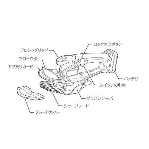 マキタ　芝生バリカン　充電式10.8V　MUM600DSH　刈込幅160mm　バッテリ・充電器付