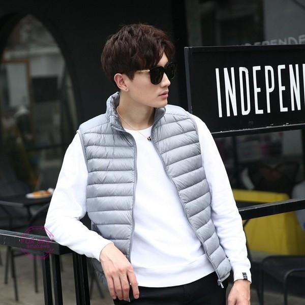 コート ダウンベスト メンズ ダウン ベスト 定番 軽めジレ ライトダウン ジャケット 袖なし 薄手 立ち襟 暖 大きいサイズ Fb For Best 通販 Yahoo ショッピング