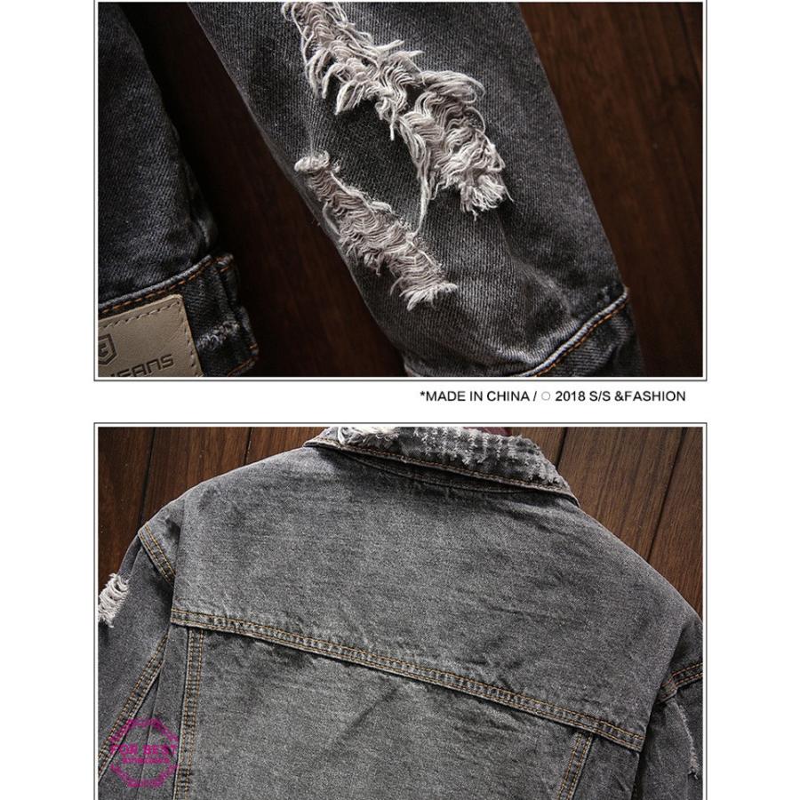 ジージャン メンズ Gジャン デニムジャケット ジャケット アメカジ ダメージ加工 ヴィンテージ加工 カジュアル おしゃれ バイクウェア 春服 Fb For Best 通販 Yahoo ショッピング