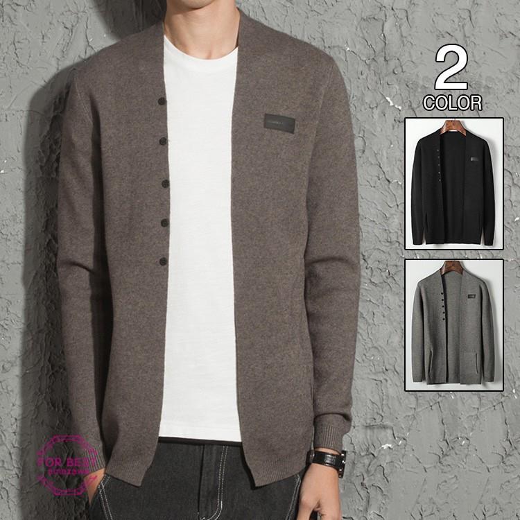 カーディガン メンズ ニット ライトアウター 秋 夏 秋 羽織 シンプル 無地 カジュアル おしゃれ 紳士服 秋 父の日 Fb For Best 通販 Yahoo ショッピング