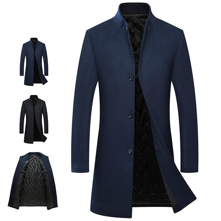 コート メンズ ロング丈 厚手 ビジネスコート チェスターコート 綿入り ステンカラーコート ロングコート 防寒 防風 春服 Fb For Best 通販 Yahoo ショッピング