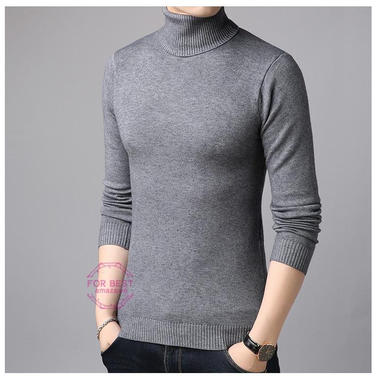 ハイネック ニットセーター タートルネック メンズ セーター ケーブル編み インナーウェア 防寒 保温 春服 父の日 Fb For Best 通販 Yahoo ショッピング