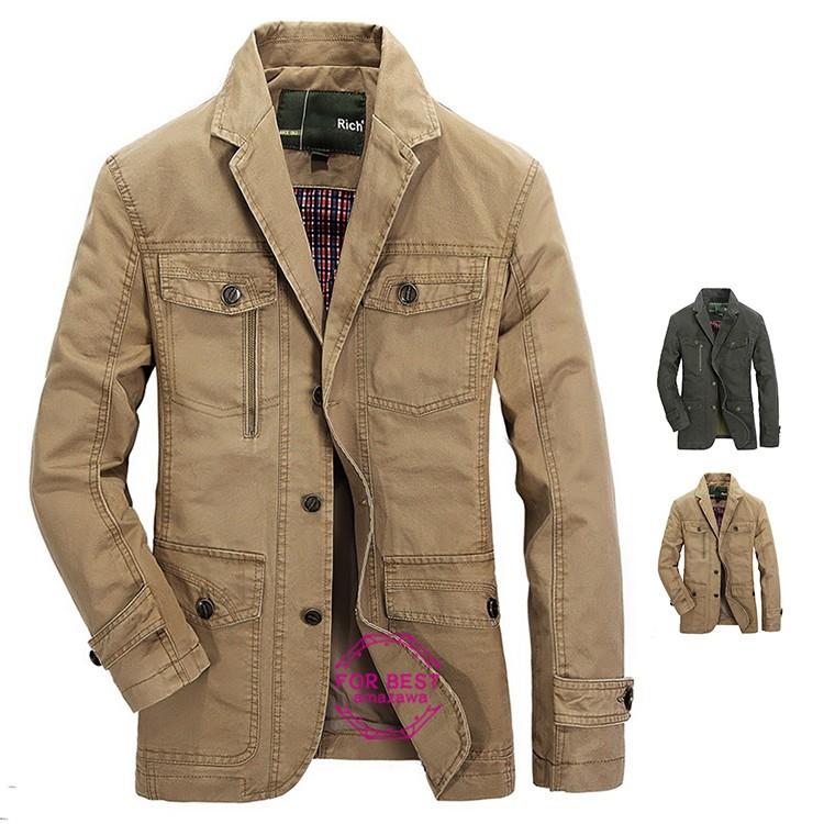 ミリタリージャケット メンズ テーラードジャケット ジャケット ブルゾン プレザー あったか 大きいサイズ 春物 Fb For Best 通販 Yahoo ショッピング