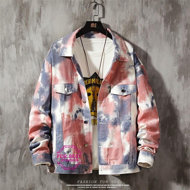 デニムジャケット メンズ ジャケット 配色切り替え Gジャン ジージャン 長袖 ヴィンテージ 防寒 秋服 秋 Fb For Best 通販 Yahoo ショッピング