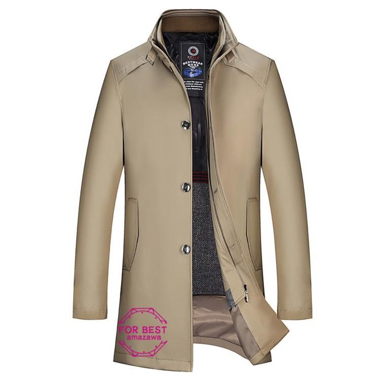 トレンチコート メンズ 綿入り 重ね着風 ロングコート ビジネスコート インナー取り外し可 撥水加工 通勤 紳士 大きいサイズ 春服 Fb For Best 通販 Yahoo ショッピング