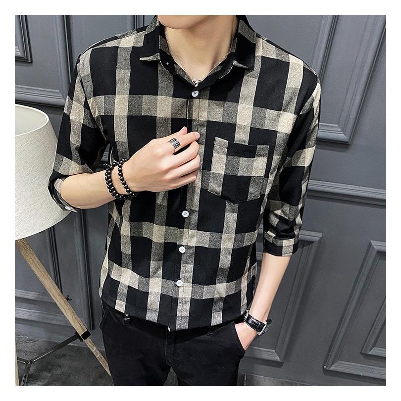 カジュアルシャツ メンズ おしゃれ シャツ チェックシャツ 七分袖シャツ 半袖シャツ 大きいサイズ 秋夏 Fb For Best 通販 Yahoo ショッピング