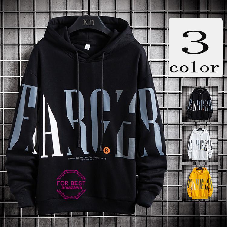 パーカー メンズ 長袖パーカー 英文字 プルオーバーパーカー おしゃれ フード付き 大きいサイズ 秋 新作 Fb For Best 通販 Yahoo ショッピング