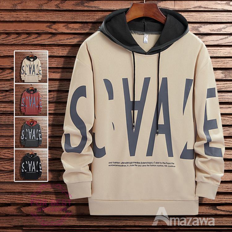 パーカー メンズ 長袖パーカー スウェット 英文字 プルオーバーパーカー おしゃれ カジュアル 春服 Fb For Best 通販 Yahoo ショッピング