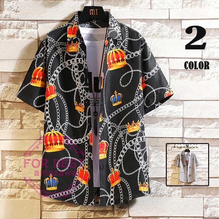 シャツ メンズ 半袖シャツ アロハシャツ 総柄 花柄シャツ カジュアルシャツ 開襟シャツ おしゃれ 夏物 Fb For Best 通販 Yahoo ショッピング