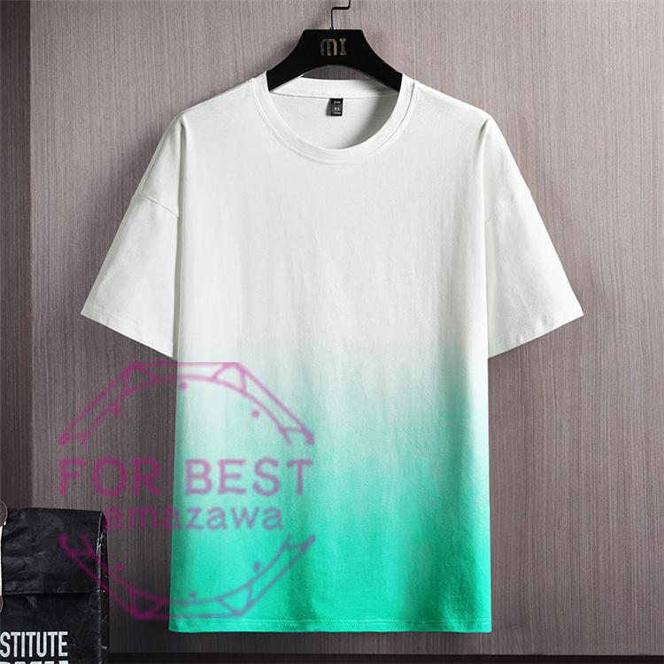 Tシャツ メンズ 半袖 半袖tシャツ グラデーション おしゃれ おもしろtシャツカジュアルtシャツ 夏物 夏服 Fb For Best 通販 Yahoo ショッピング