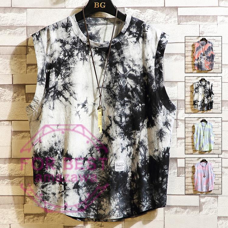 タンクトップ メンズ ノースリーブ ベスト グラデーション Tシャツ 袖なし インナーシャツ スポーツ 運動 男性用 夏 父の日 Fb For Best 通販 Yahoo ショッピング