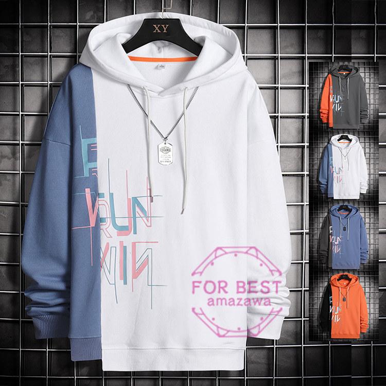 長袖パーカー メンズ パーカー おしゃれ プルパーカー 袖切替 かっこいい 大きいサイズ おしゃれ 新作 秋 Fb For Best 通販 Yahoo ショッピング