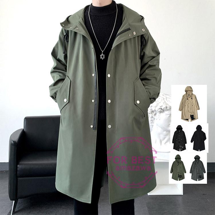 トレンチコート メンズ コート 超ロング ビッグシルエット ビジネス カジュアル 無地 大きいサイズ 撥水 春服 Fb For Best 通販 Yahoo ショッピング