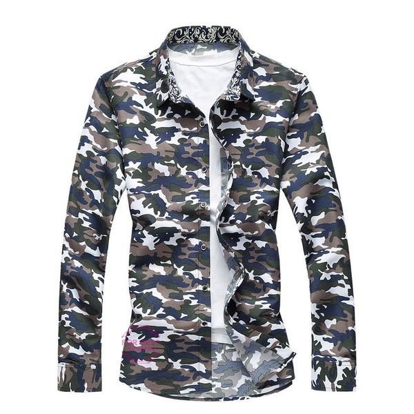 迷彩シャツ メンズ ミリタリー系 カジュアルシャツ ビッグシルエット 長袖シャツ 迷彩柄 総柄 カモフラ 春物 夏 父の日 Fb For Best 通販 Yahoo ショッピング