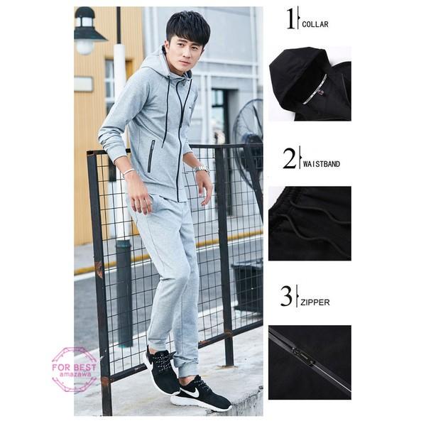 ランニングウェア メンズ セットアップ ジャージ 上下 スウエット