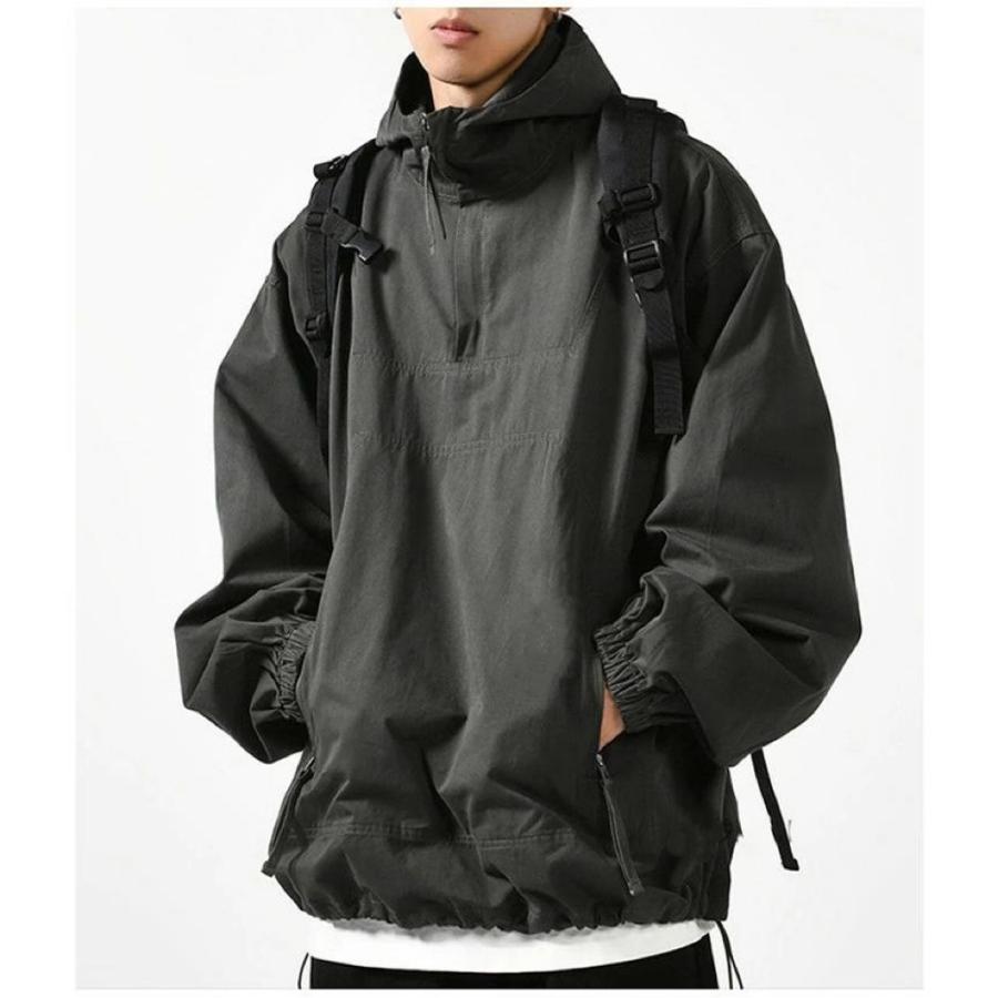 A.P.C. ナイロン ハーフジップ アノラック パーカー 実寸M サイズ mash up labナイロン アノラック パーカー ハーフZIPブルゾン